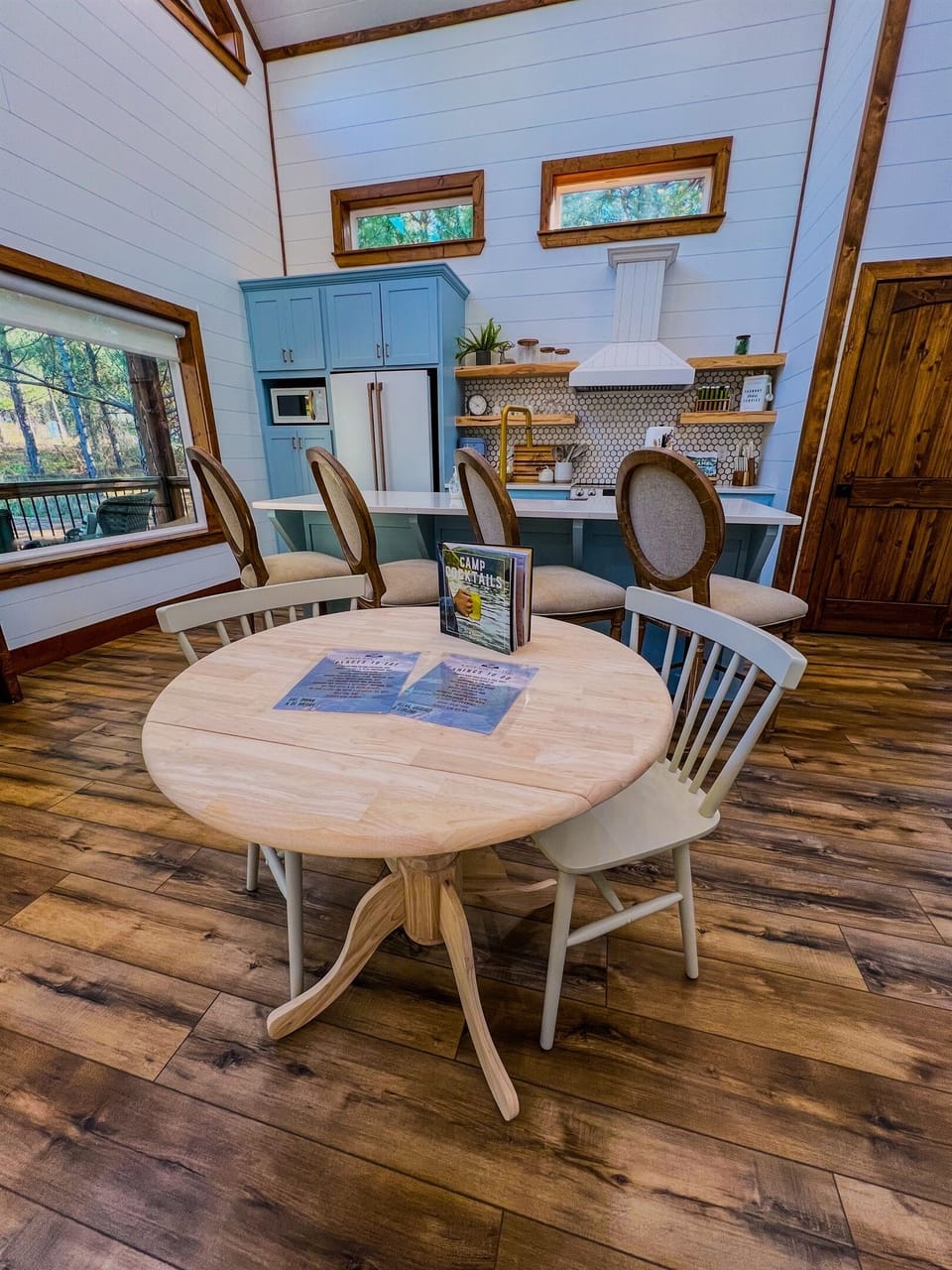 Enjoy meals and memories at this cozy dining nook, just steps from the kitchen and nature’s beauty