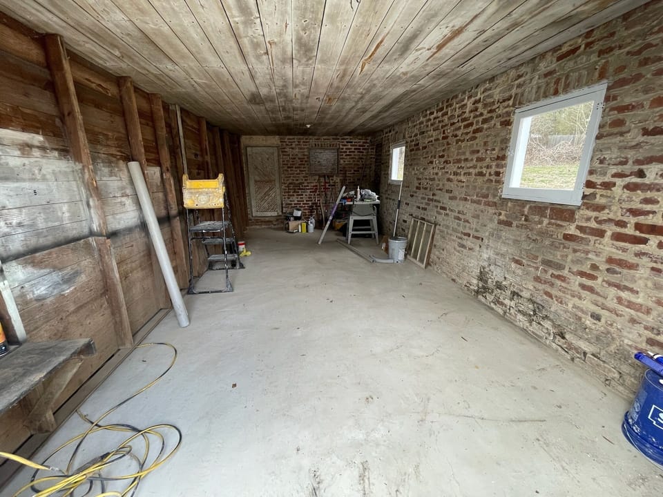 Garage door opening: 8’wide x 7’1” tall x 27’ deep