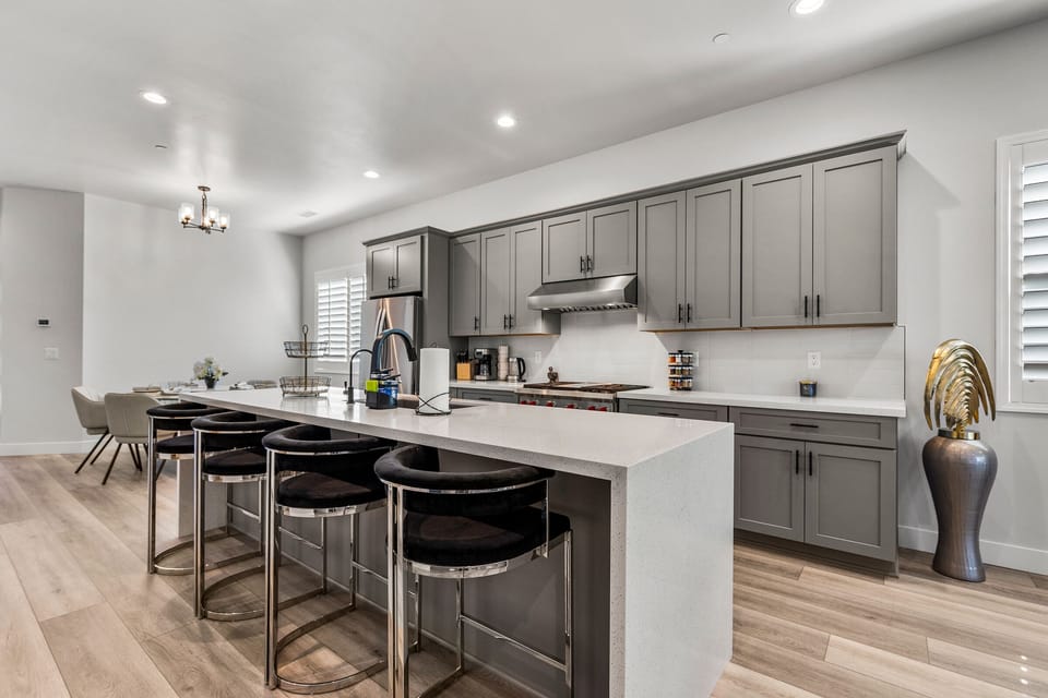 Open concept kitchen with all new top of the line appliances