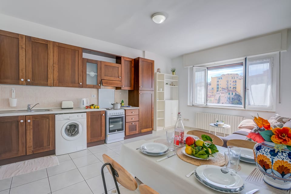 Kitchen and dining area