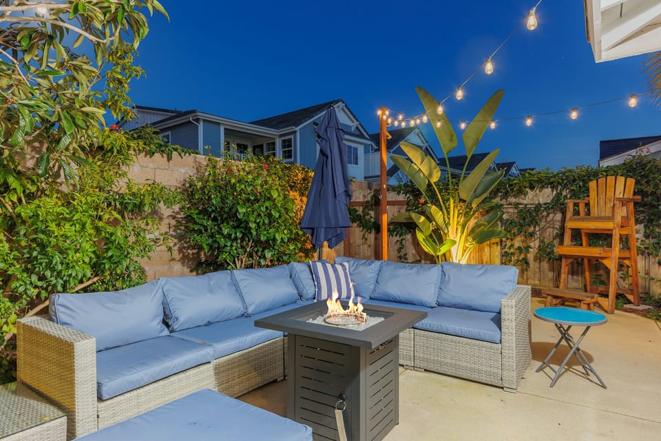 Private backyard oasis