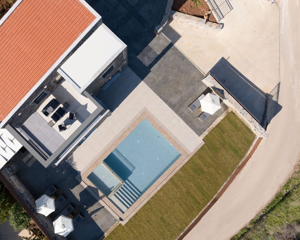 Bird's Eye View from the outdoor surroundings.  