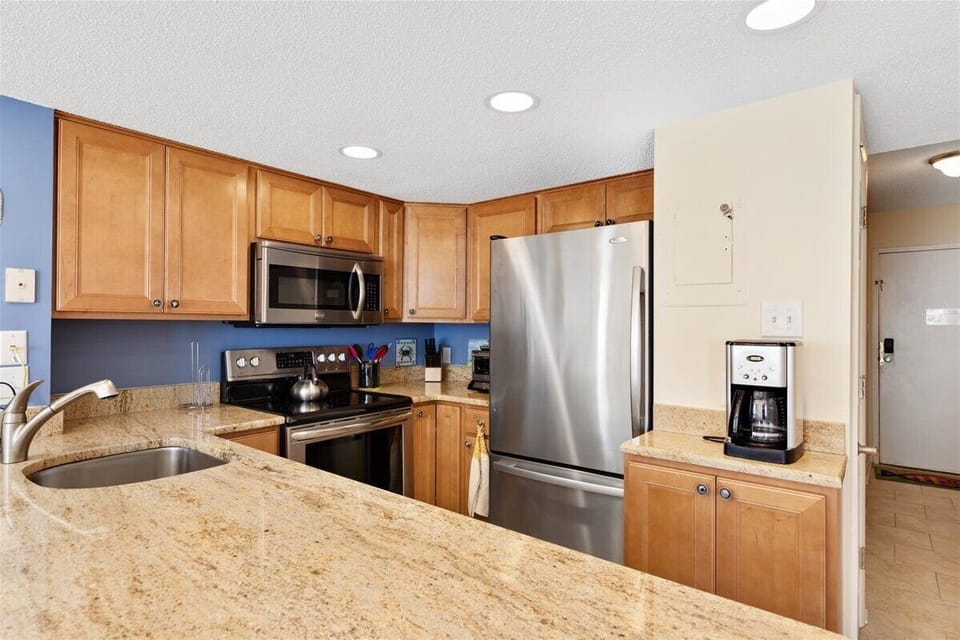 Fully stocked kitchen with plenty of counter space