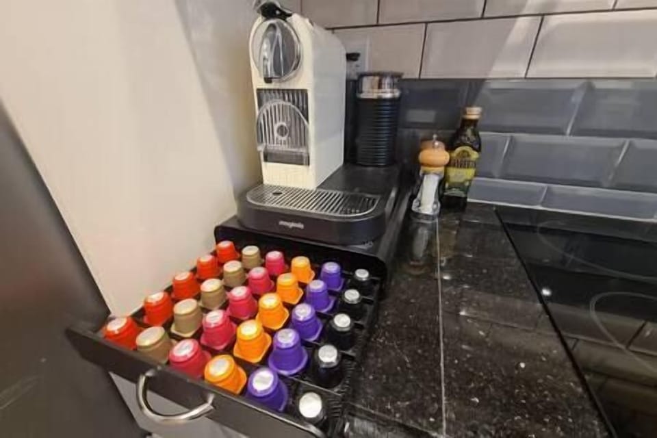 Take your pick of a wide selection of coffee and tea