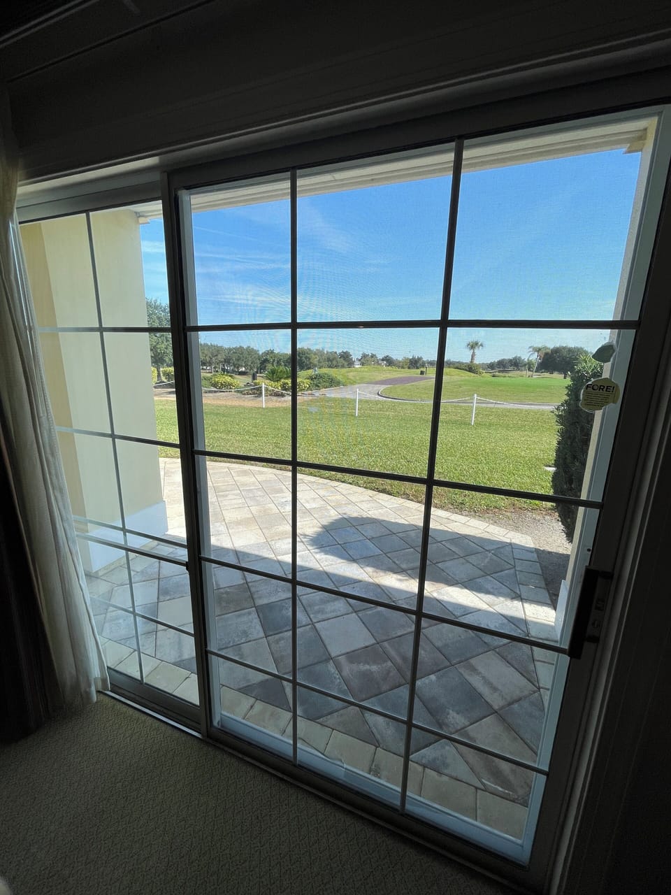 patio view of golf course
first floor condo