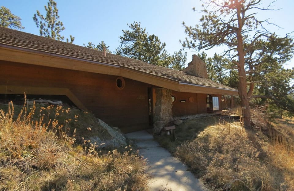 Exterior view of the home, leading to the main entrance