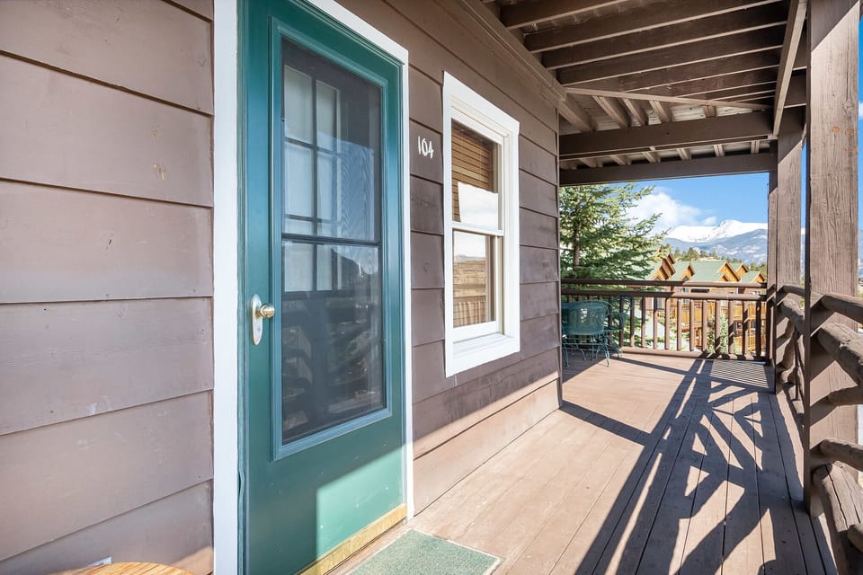 Entrance to condo from the shared deck.
