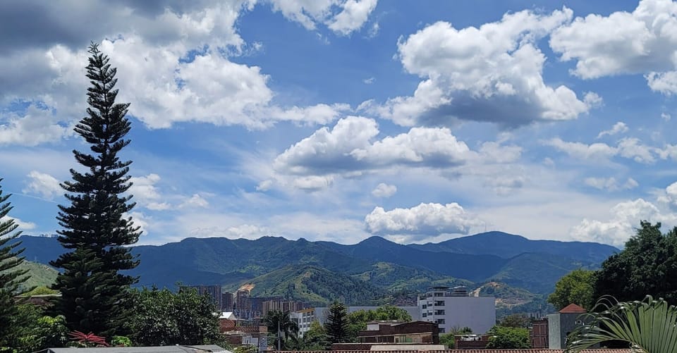 Beautiful Mountain view from the bedroom window.