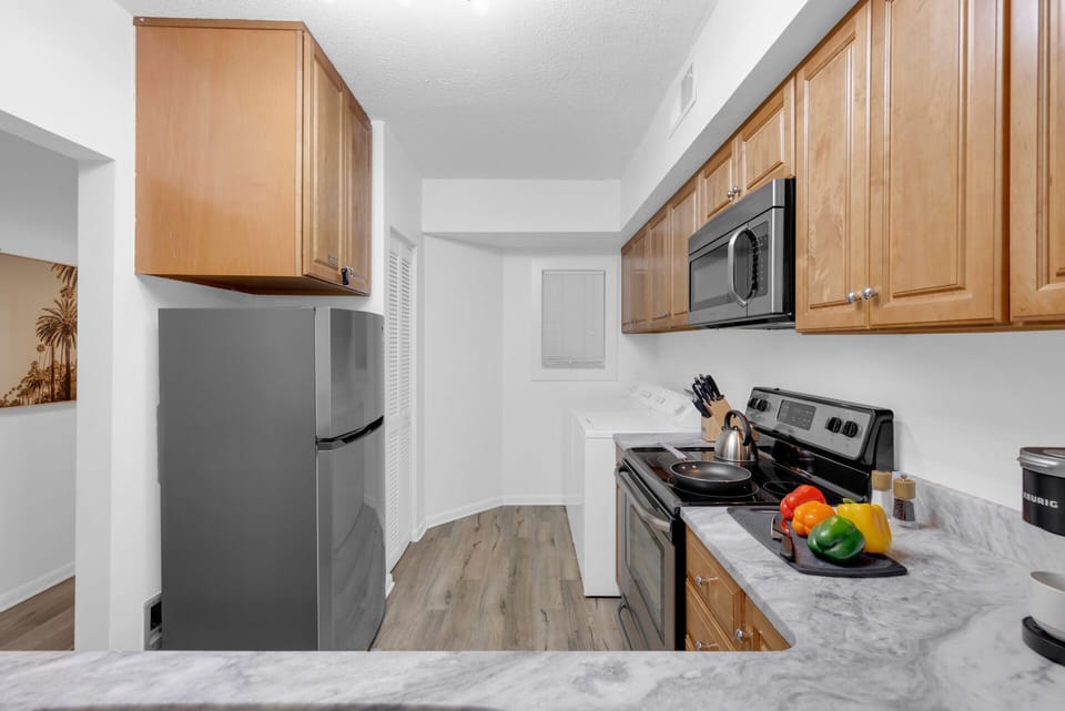 Everything necessary to cook and serve basic meals