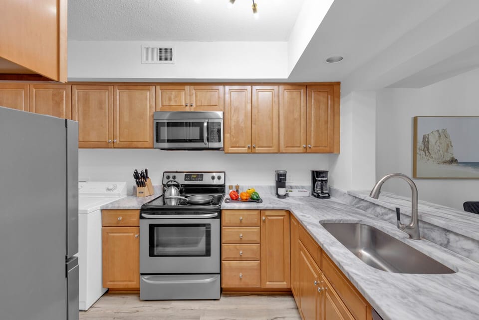 Modern stainless appliances for worry-free comforts of the home