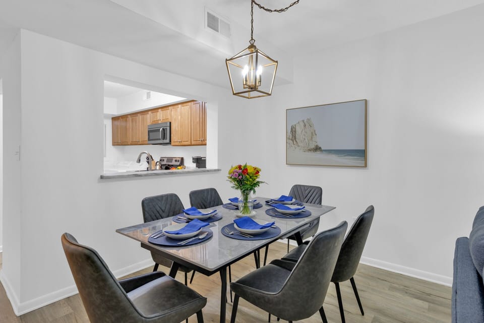 Open concept kitchen for everyone to be included in the conversation