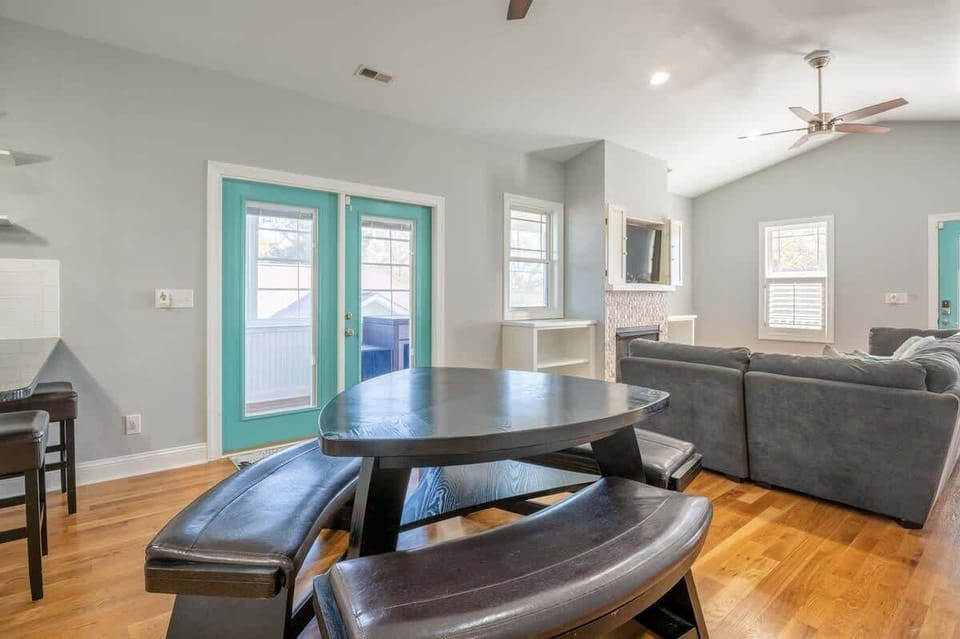 Open Dining and Kitchen Seats 8