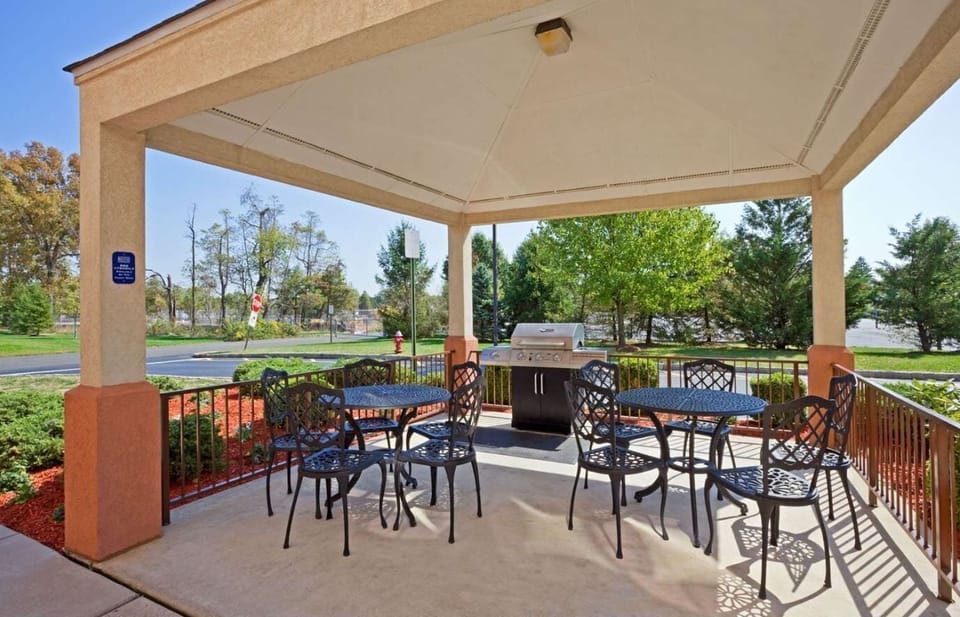 Gather outside for sunny grilling and relaxed patio lounging.