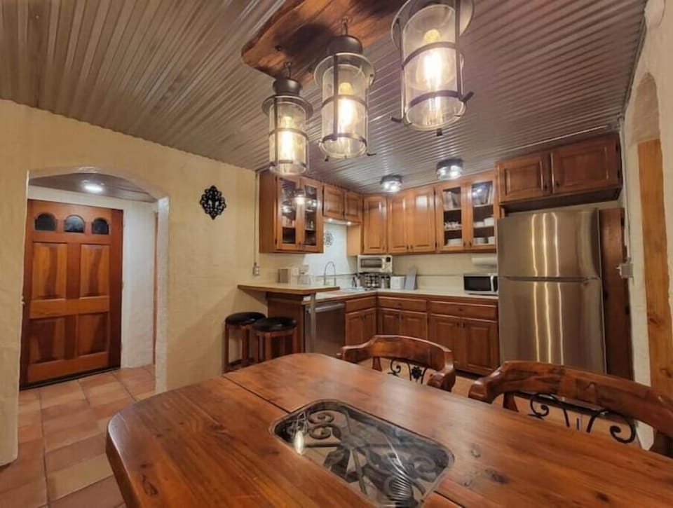 The kitchen includes all the essentials for enjoying a delightful meal
