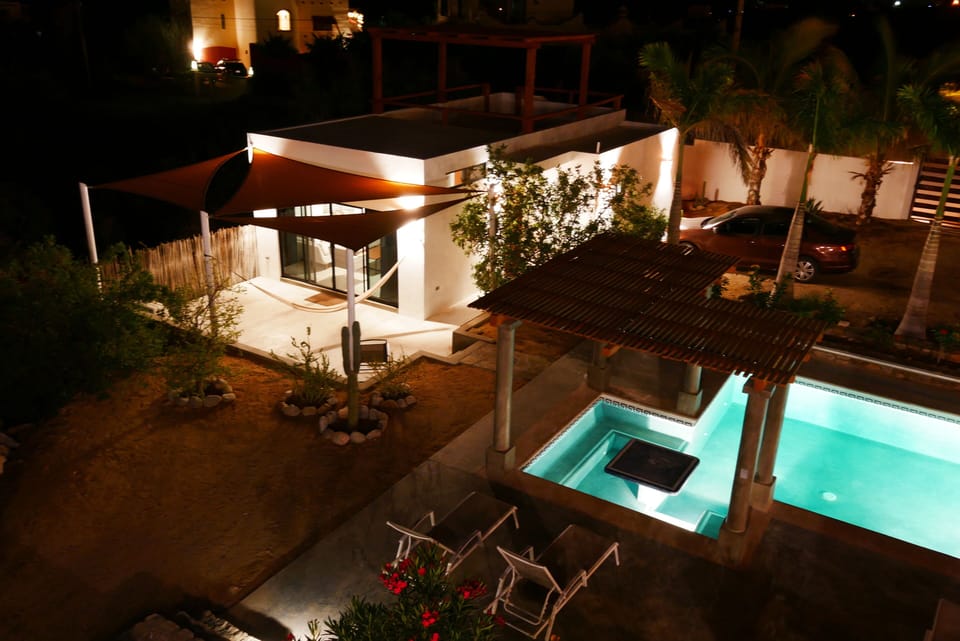 Casa Torote Casita at night