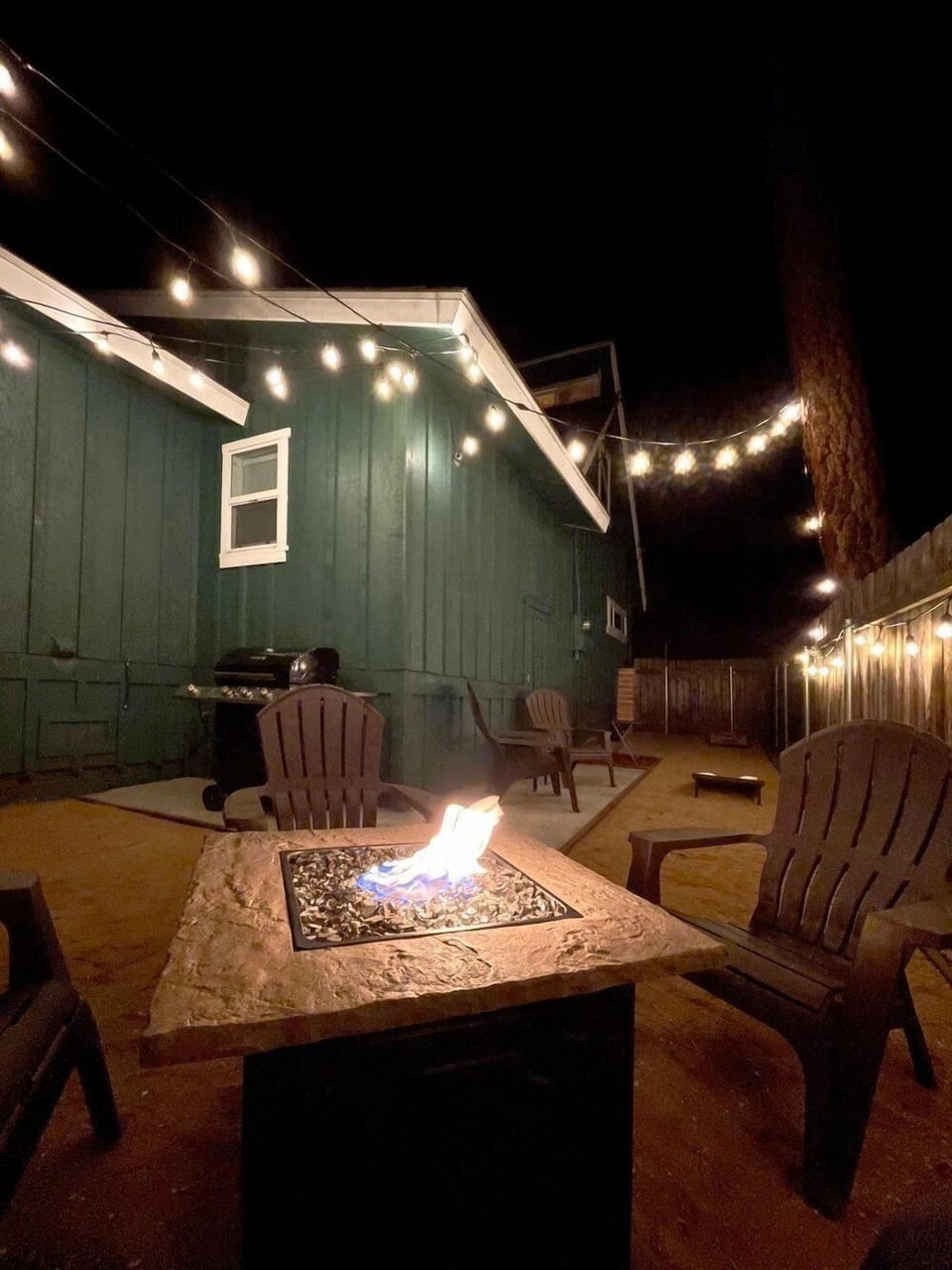 A rustic fire pit surrounded by natural outdoor charm—great for unwinding, connecting, and enjoying the peaceful surroundings.