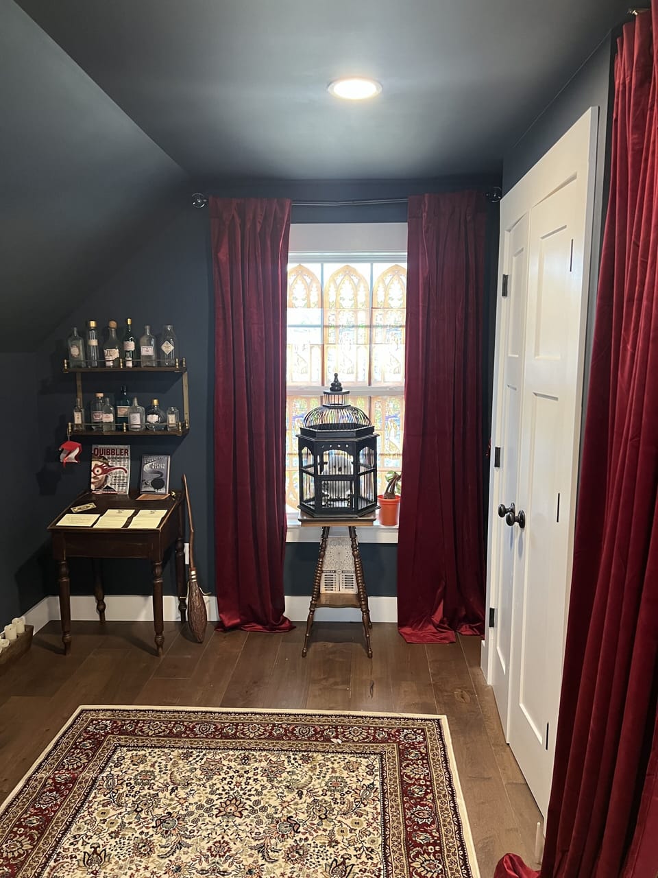 Harry Potter Room! HP fans will love waking up immersed in the wizarding world.