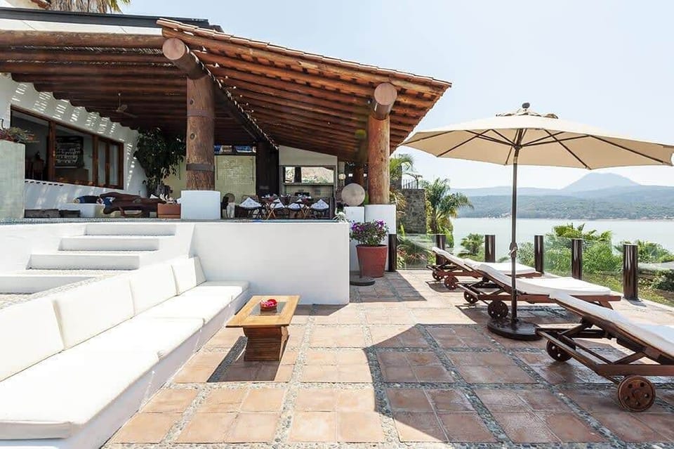 Terraza de camastros