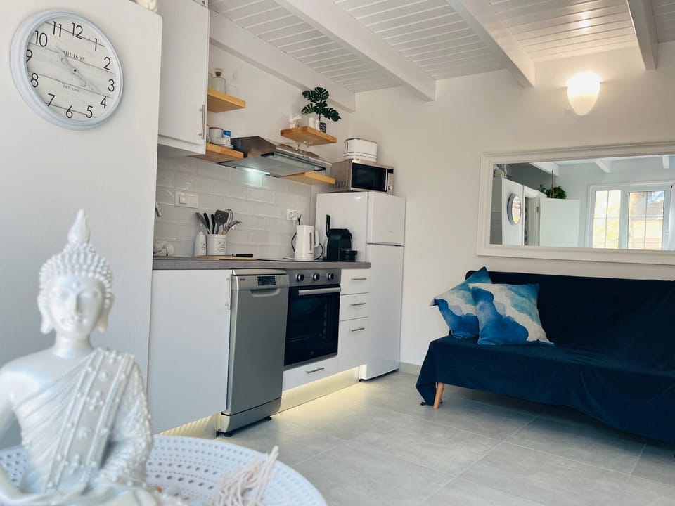 Kitchen and living room