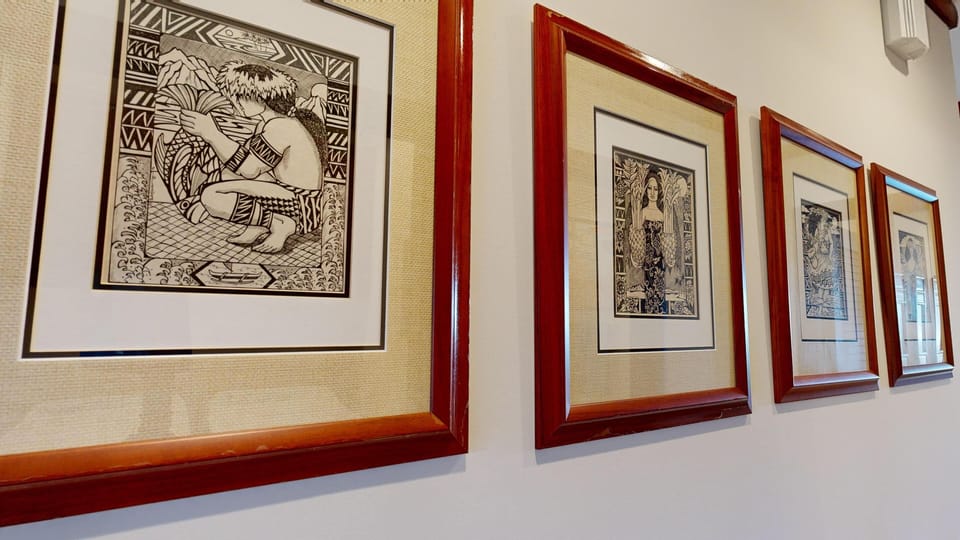 Exquisite Hawaiian art throughout the home