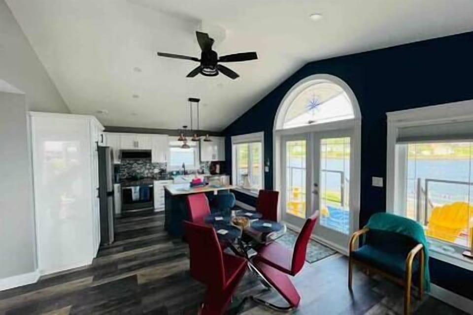 open concept kitchen living room