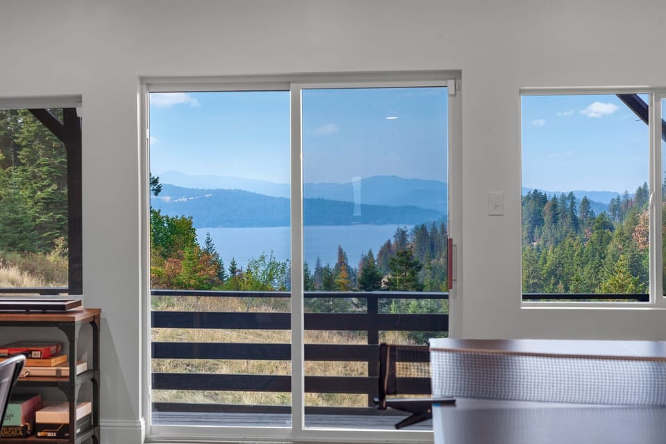 Enjoy views of the lake from the private deck off the game room