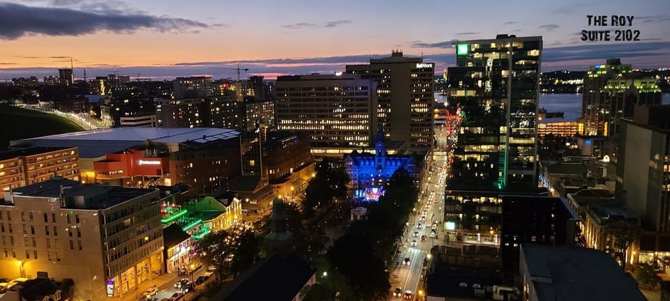 Evening balcony view overlooking the Grande Parade!