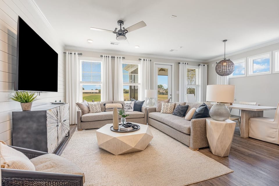 75 in TV in Living Room