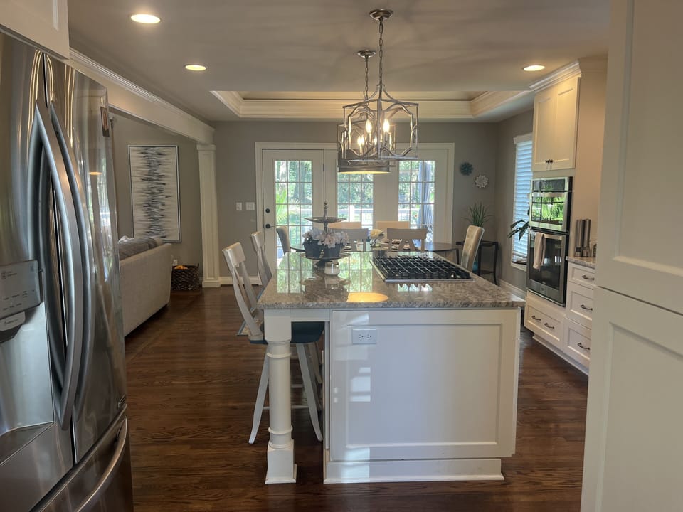 Kitchen - open to main family room, dining room and easy deck access.
