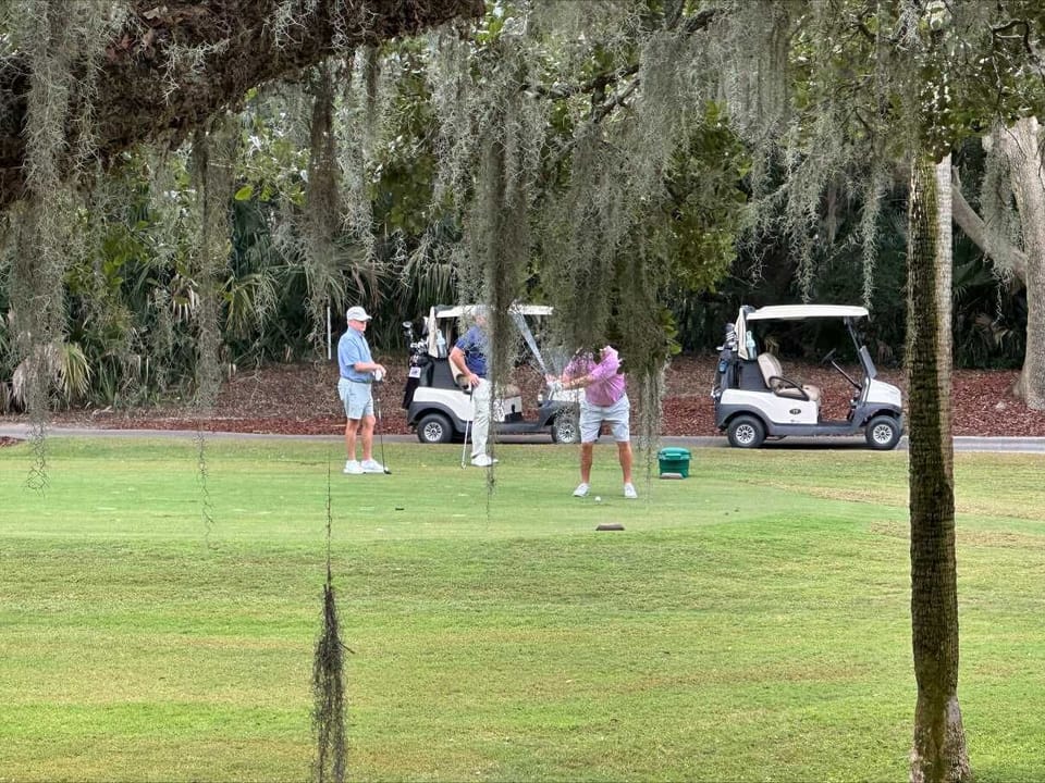 Deck view of Ocean Winds #8 tee