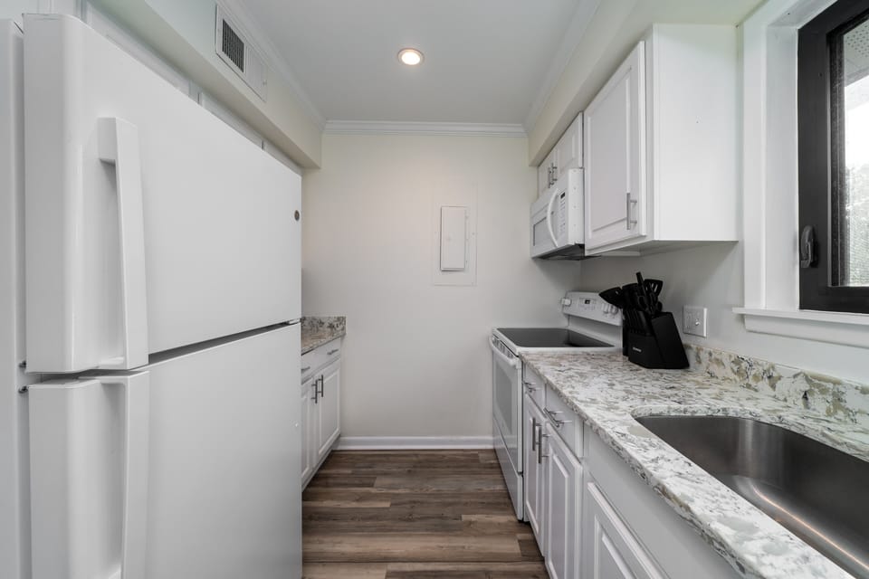 All the utensils, cookware, and other necessities are provided