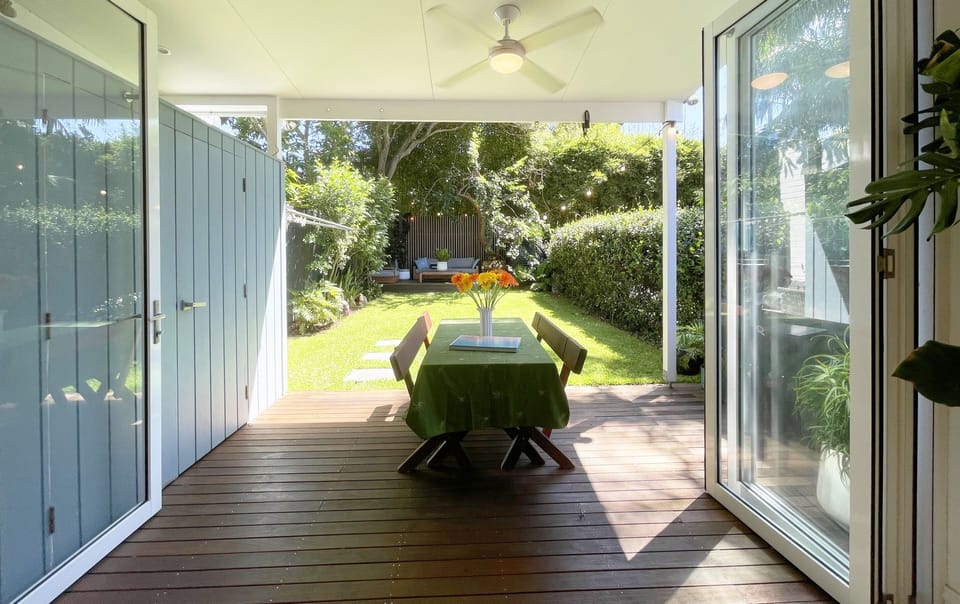 Enjoy a drink or dinner on the porch