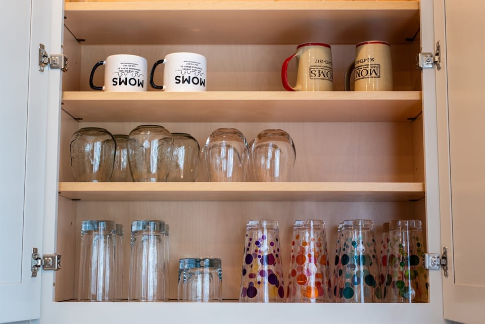 Close-up of the kitchen detailing thoughtful amenities and modern conveniences to enhance your stay.