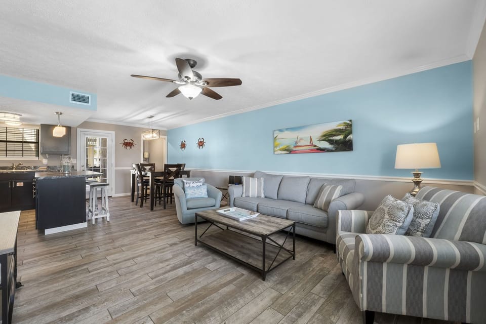 Living room with sleeper sofa