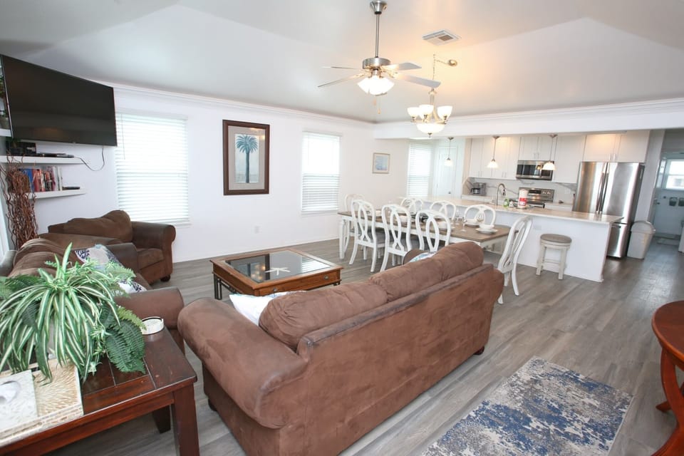 Another view of the open living room