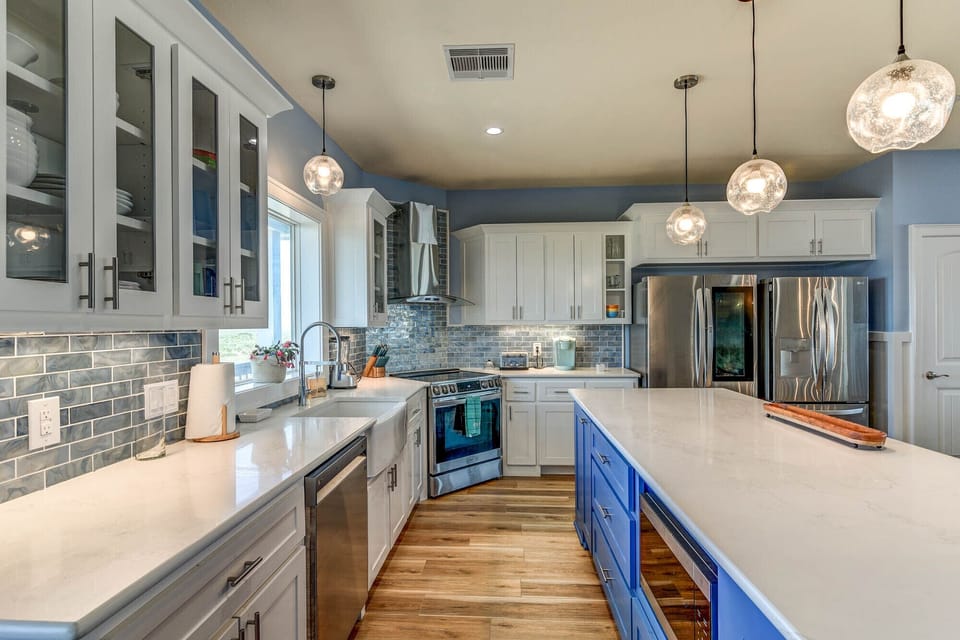 Full Kitchen features Range Dishwasher, Two Refrigerator/Freezers