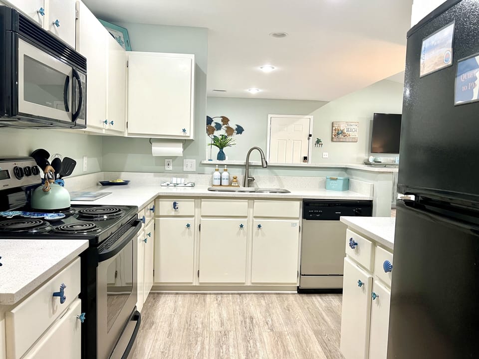 Stocked Kitchen - dishes, cookware, bakeware, utensils, spices and more!