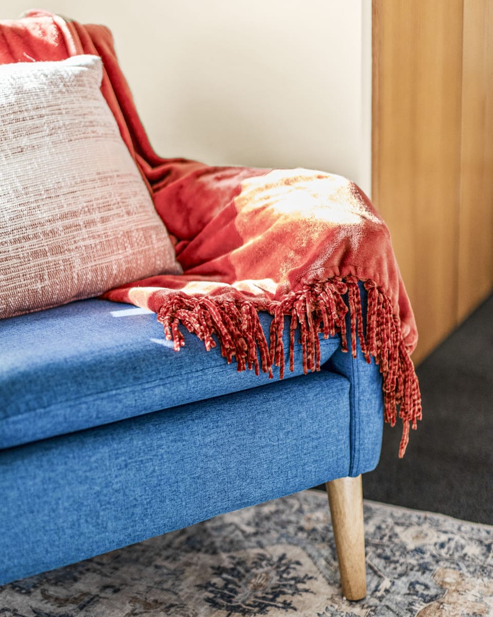 Cozy furnishings throughout