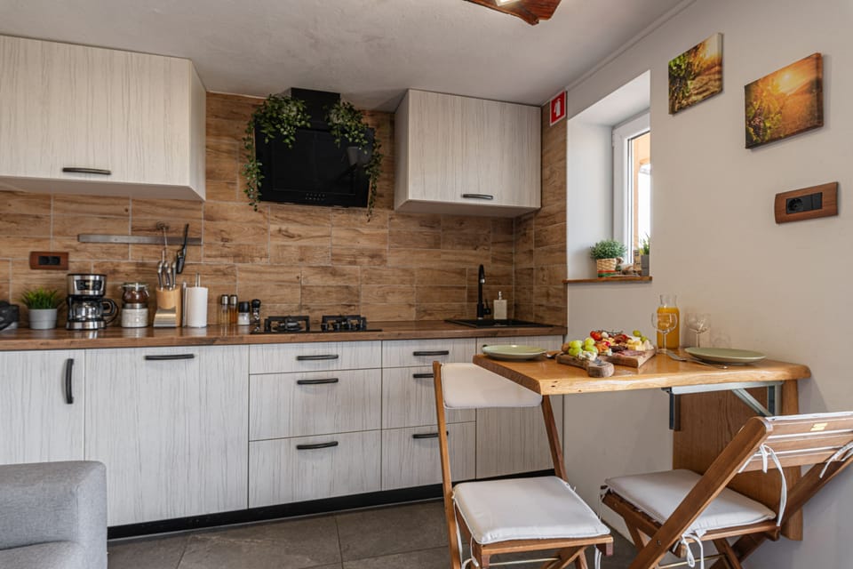 Kitchen and dining area