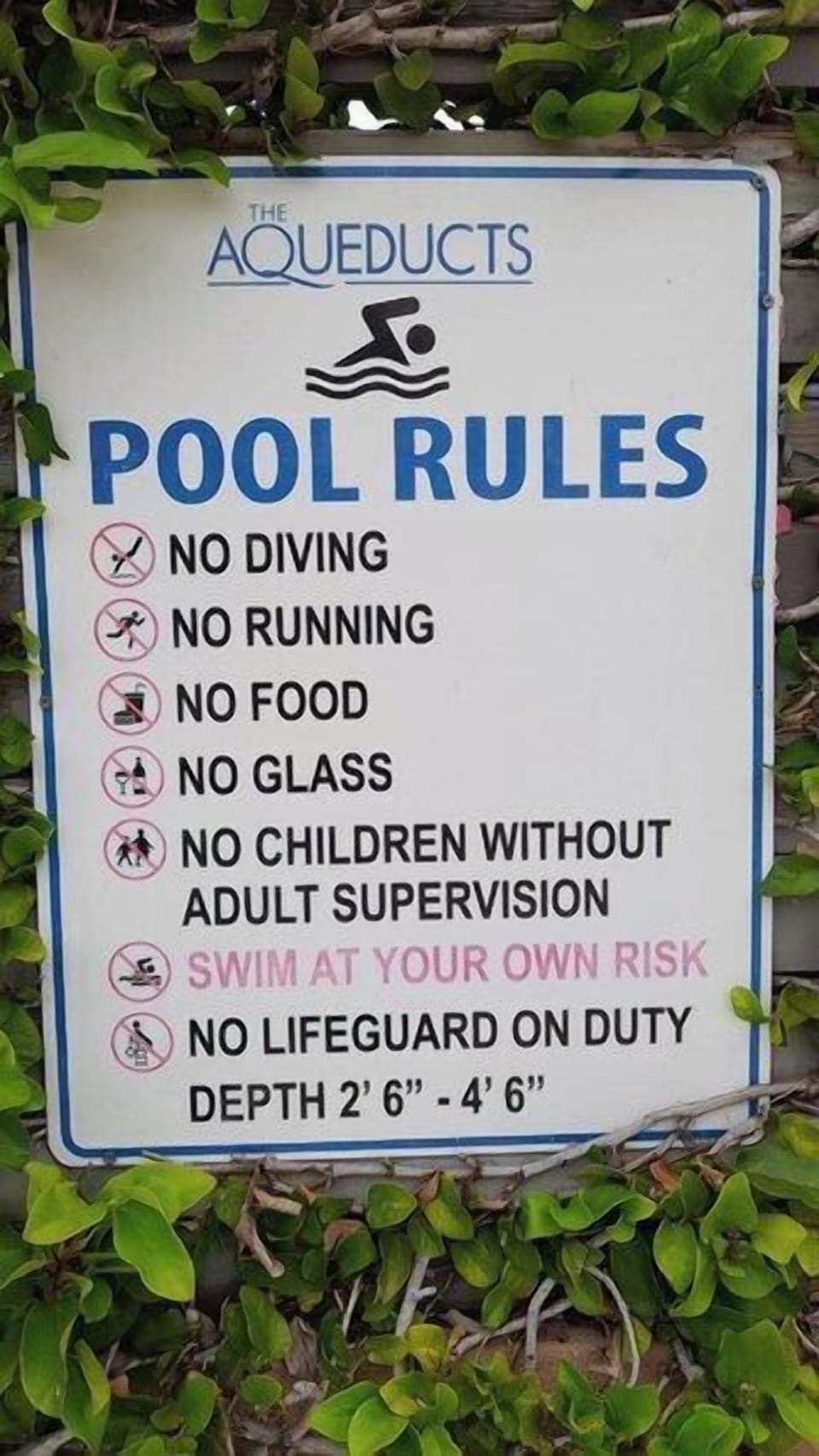 Please Follow The Pool Rules