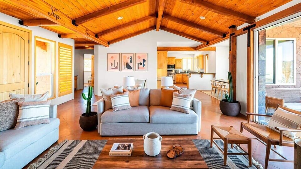 Open layout living room