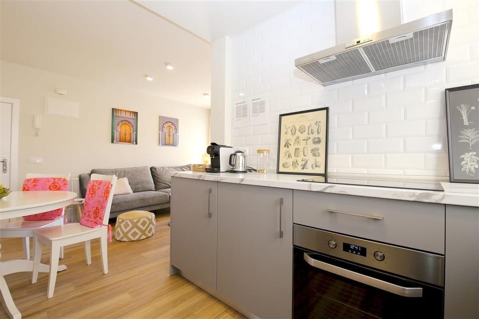Another view of the open kitchen from a different angle