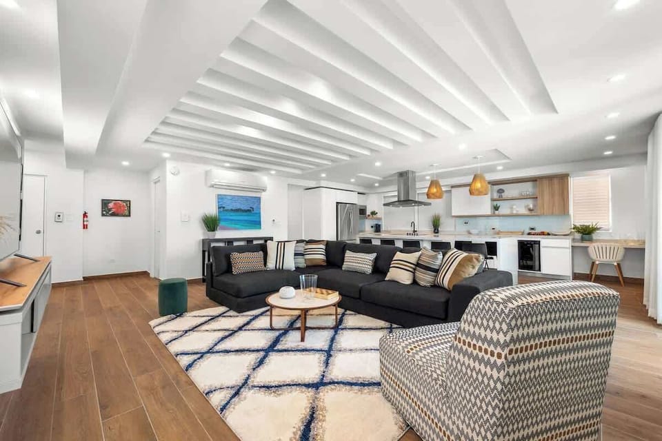 Our open-plan living area is perfect for family gatherings or a quiet night in.