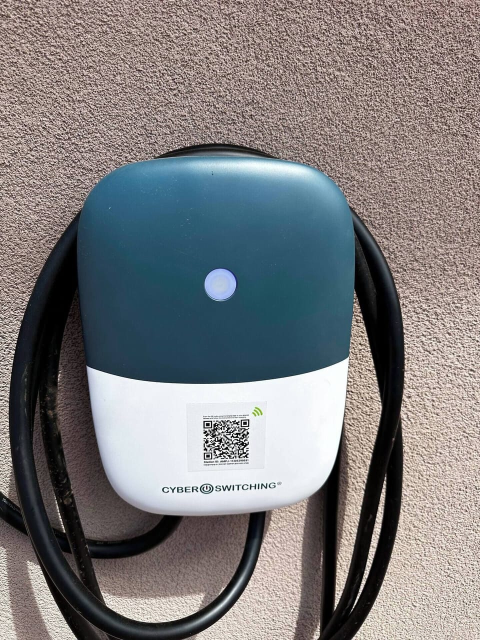 EV charger in our community located behind the laundry room building