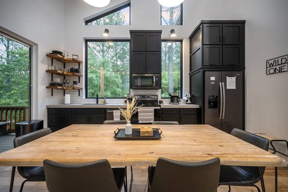 Custom windows in kitchen