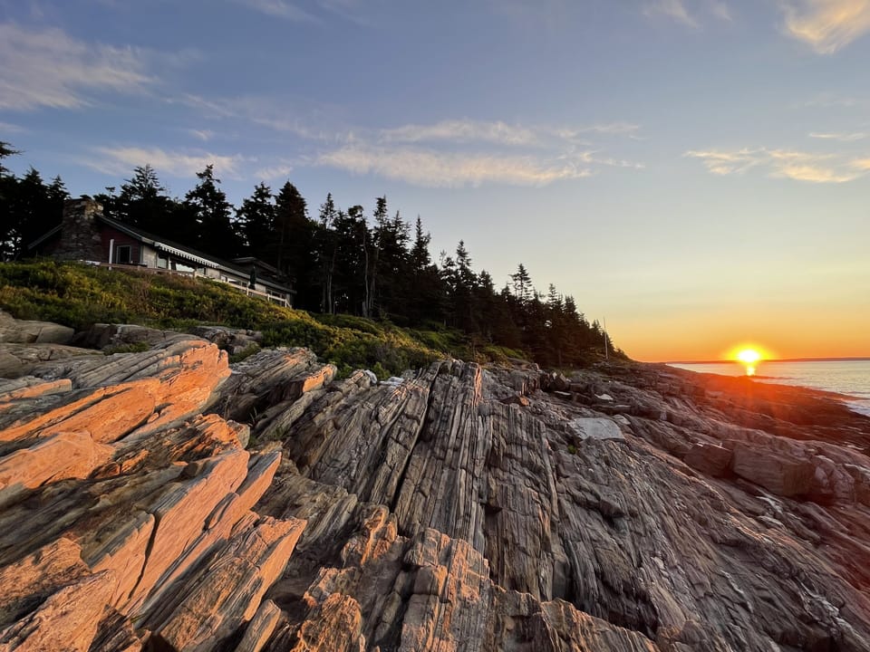 Sunrise from the rocks. 