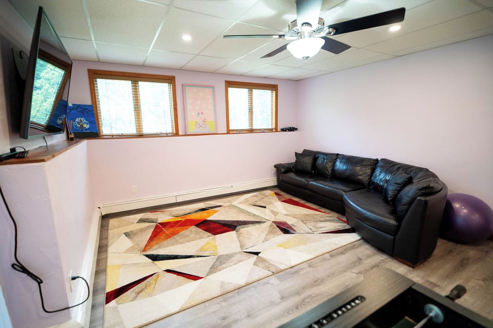 65" flat screen TV and a comfy couch, What else you need to relax...