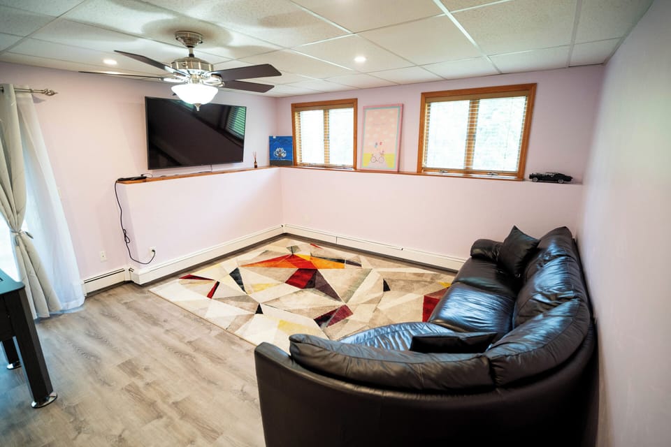 65" flat screen TV and a comfy couch, What else you need to relax...
