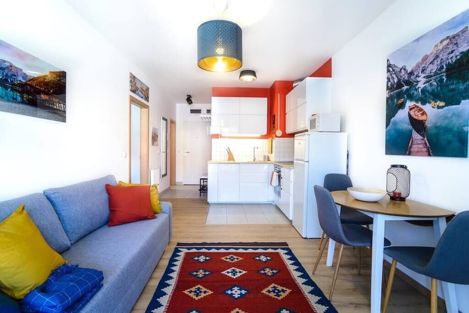 Living room and the kitchen