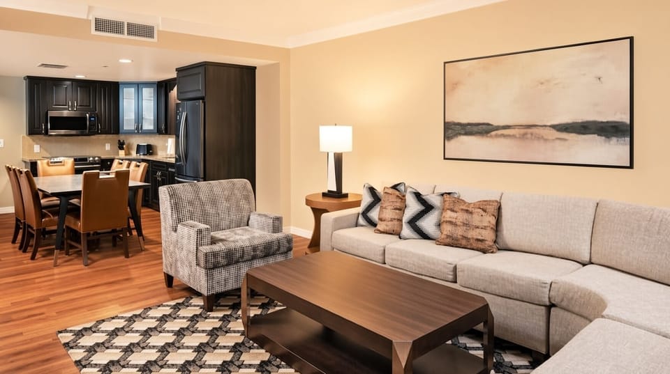Living Area • Open Kitchen & Sofa